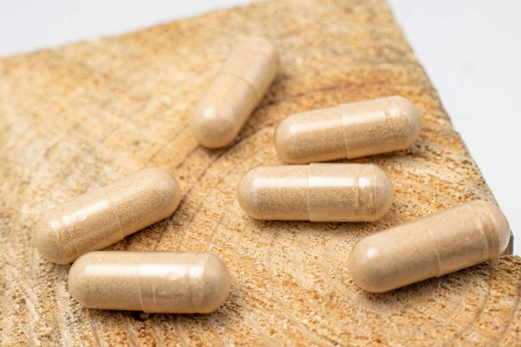 dietary supplements in capsules