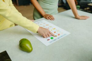 two people reviewing the benefits of a nutritionist